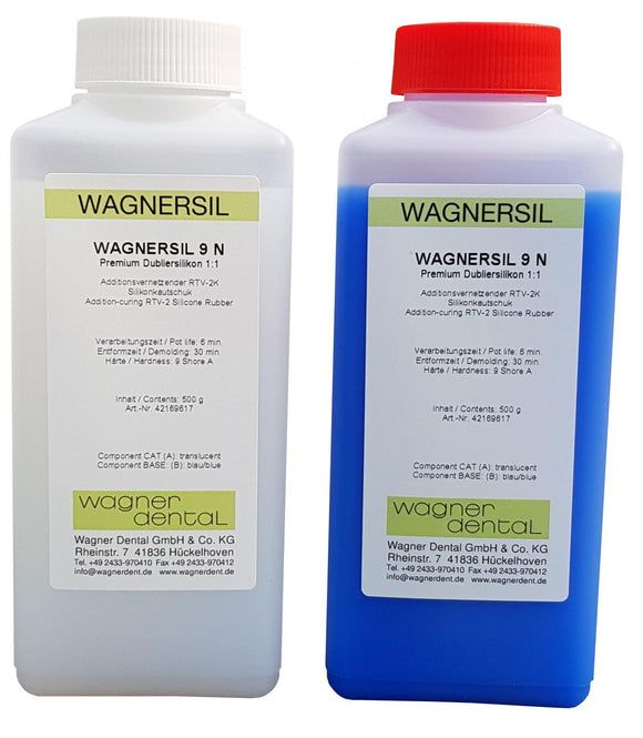 Wagnersil Premium 9 N blau Shore 9 EFZ 30 min 1:1