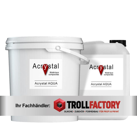 Acrystal AQUA Set Harz + Pulver 1:7 - Größe: 8kg (1kg+7kg)